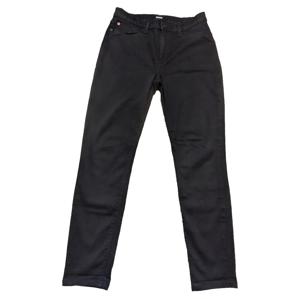Hudson Natalie Super Skinny Jeans Womens Sz 30 Black Denim Midrise Ankle Pants